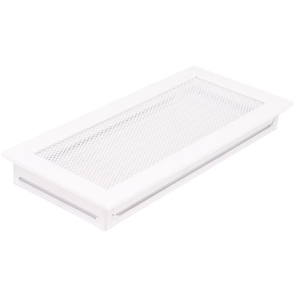 Grila ventilatie semineu, otel, 370 x 170 mm, alb