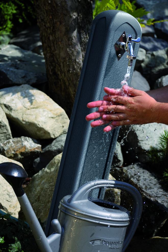 Cismea de gradina PROSPERPLAST, 90x24cm, polietilena, gri antracit