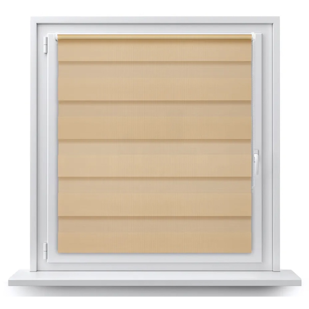 Rulou zi/noapte, 91 x 140 cm, poliester, transparent-bej