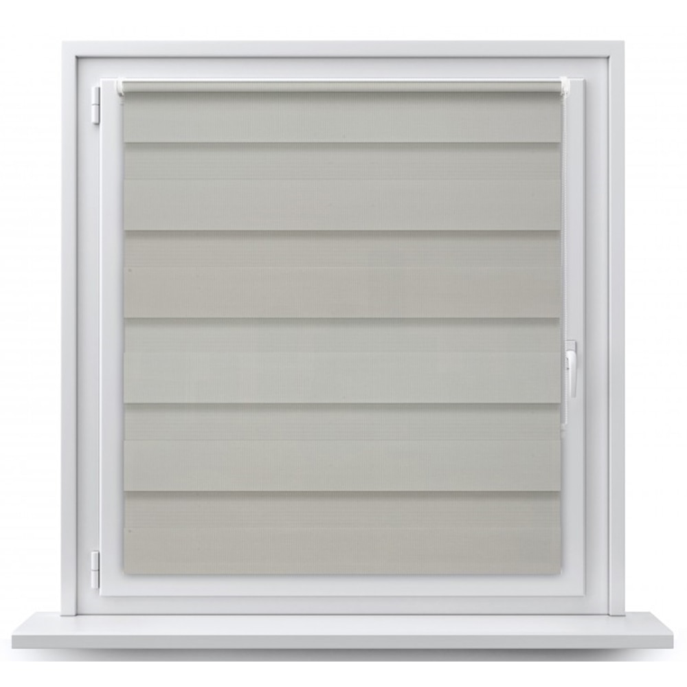 Rulou zi/noapte, 91 x 140 cm, poliester, transparent-gri