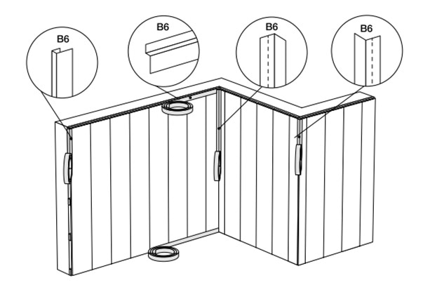 Profil universal PVC b605 3m  Vilo