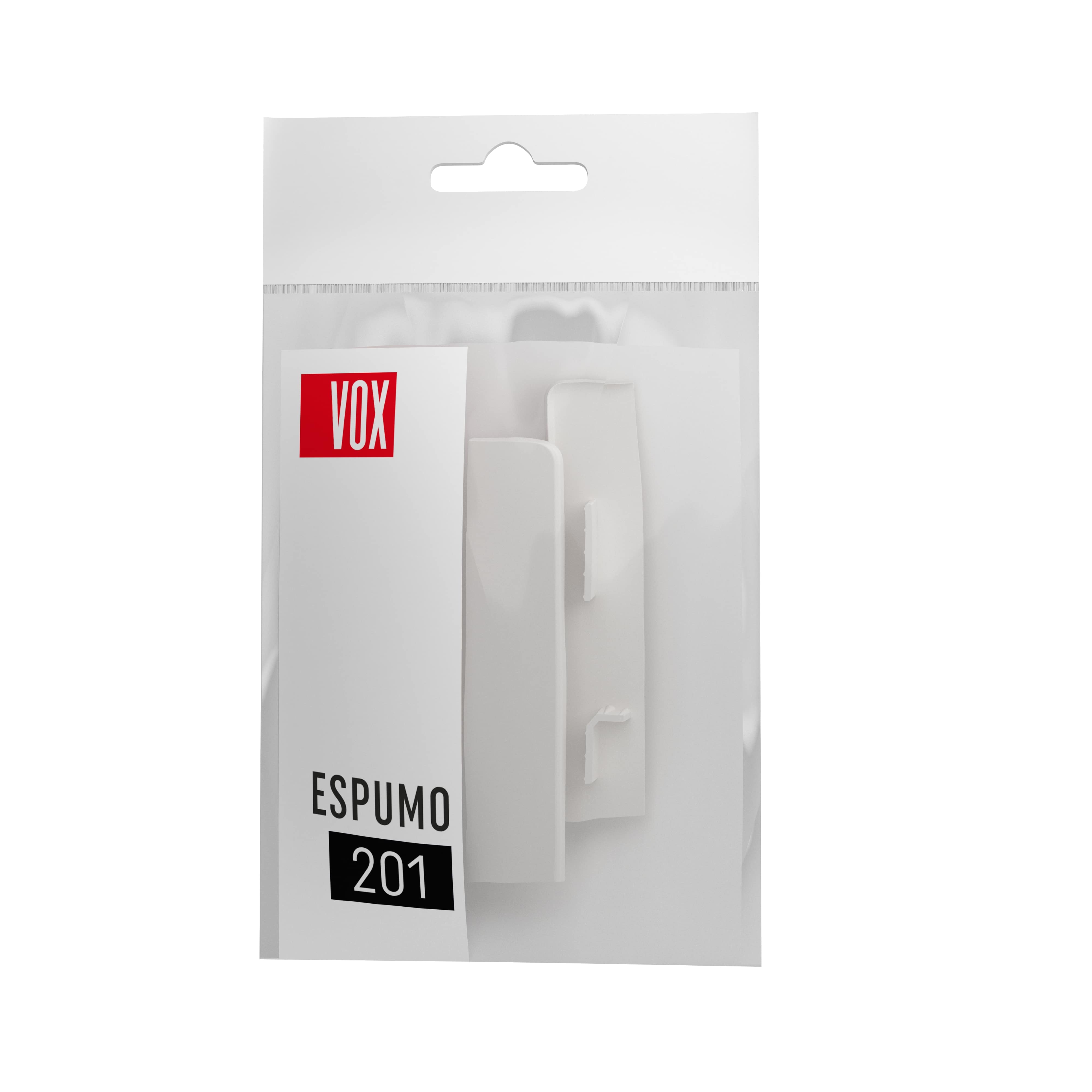 Terminatie PVC VOX Espumo 201, alb, 2 bucati