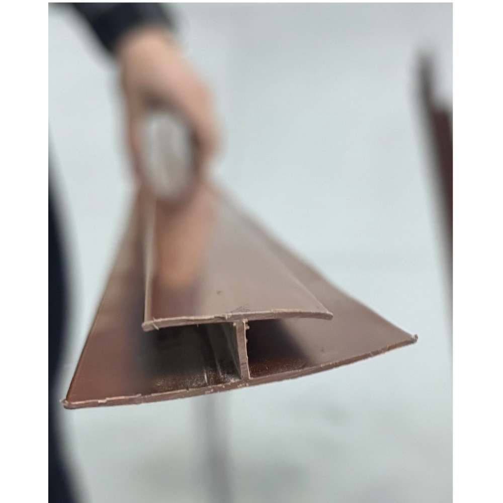 Profil imbinare pentru lambriu, PVC, 2.7 m, 5 bucati, mahon