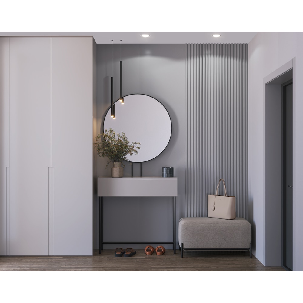 Panou decorativ Mesh Touch XL, MPC, 60 x 265 cm, gri