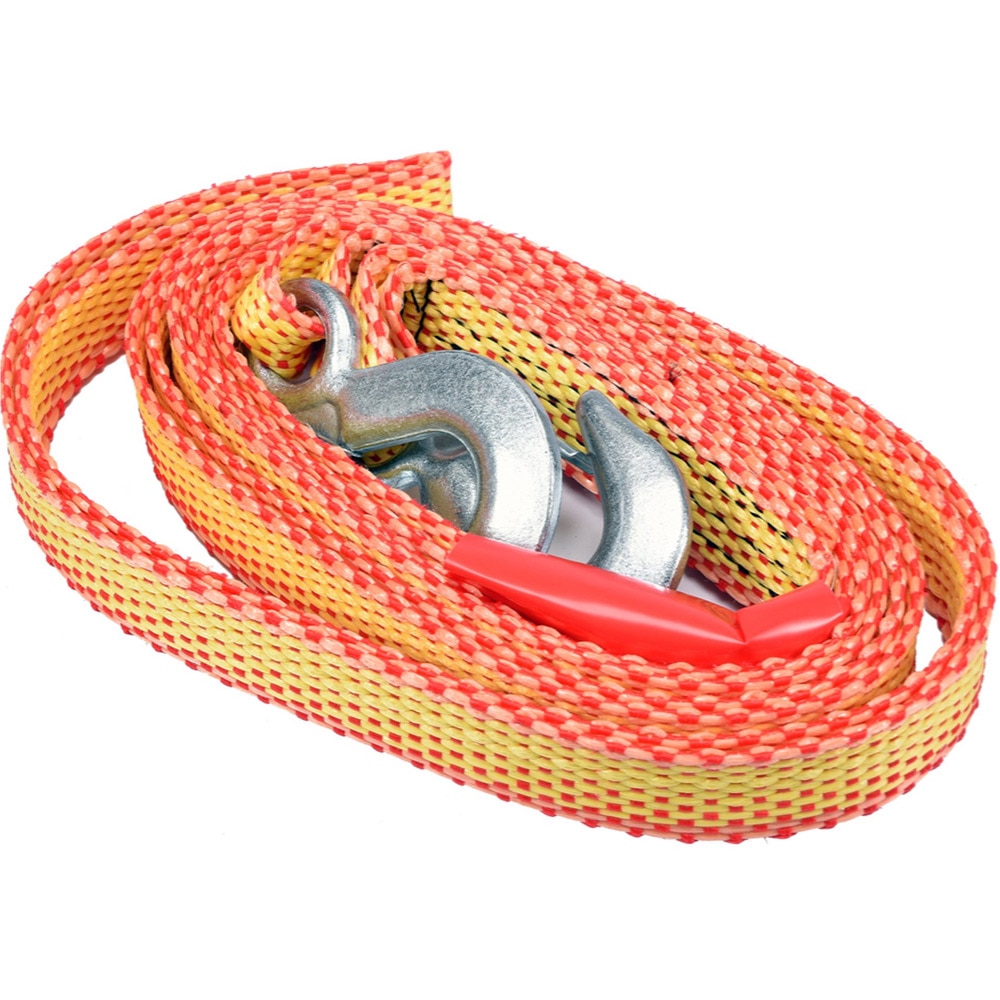 Franghie impletita pentru tractare VOREL, capacitate 1500 kg, 4 m, polipropilena, portocaliu