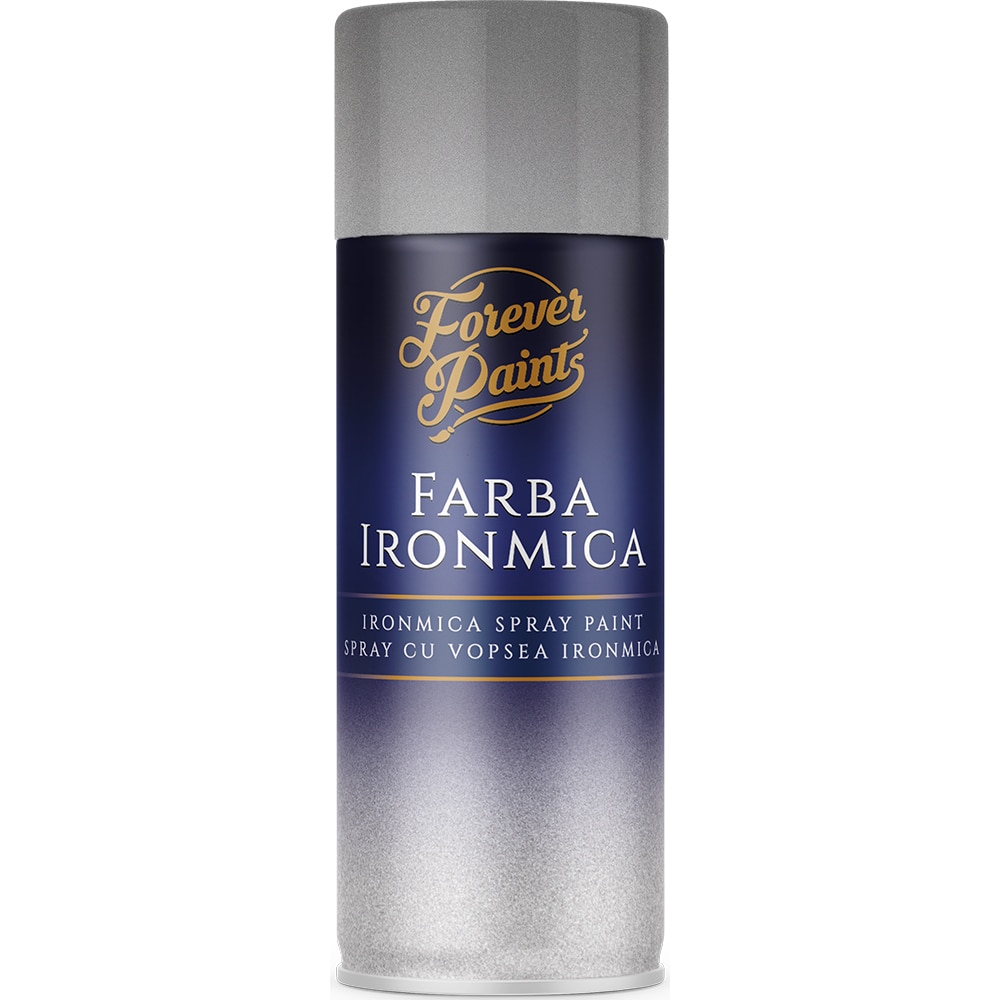 Spray vopsea Iron Mica Forever Paints, argintiu, 400 ml