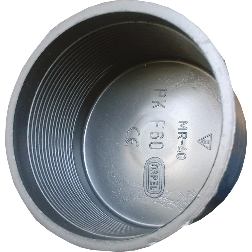 Doza terminala plastic, 60 mm 