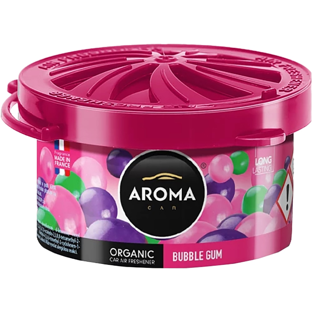 Odorizant auto AROMA Car Organic, Bubble Gum