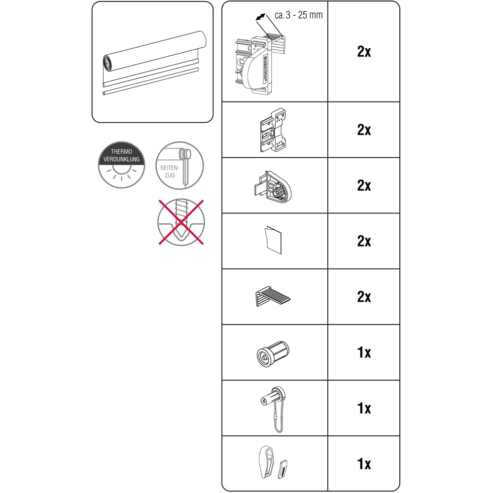 Rulou GARDINIA, opac, poliester, 60 x 150 cm, albastru