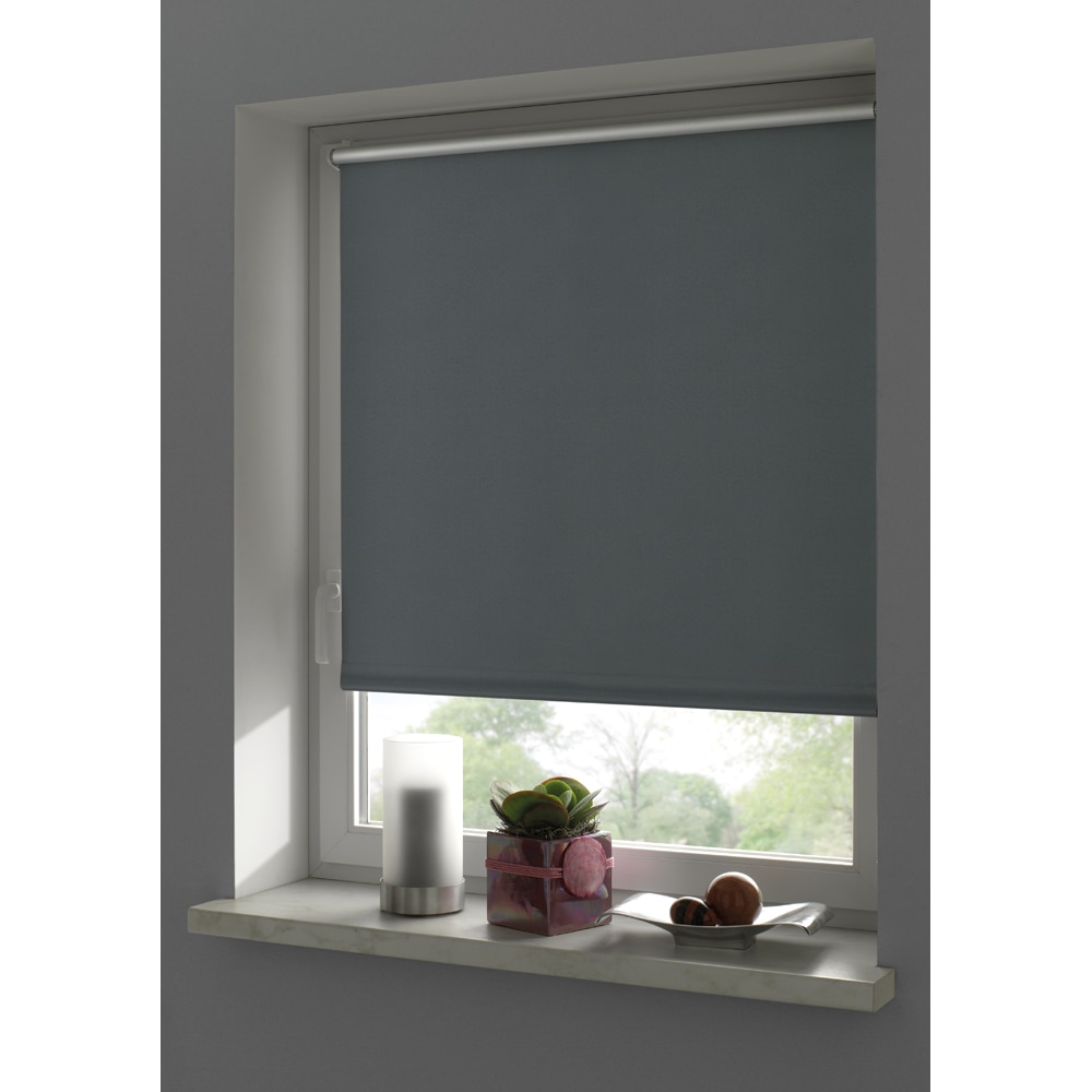 Rulou GARDINIA, opac, poliester, 80 x 210 cm, gri inchis