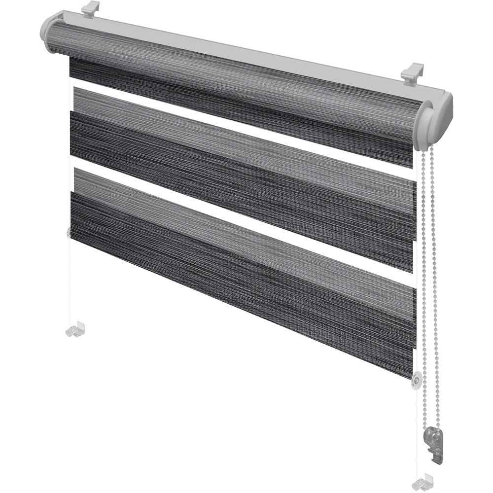 Rulou GARDINIA Smart D&N, semiopac, poliester, 57.5 x 140 cm, gri inchis