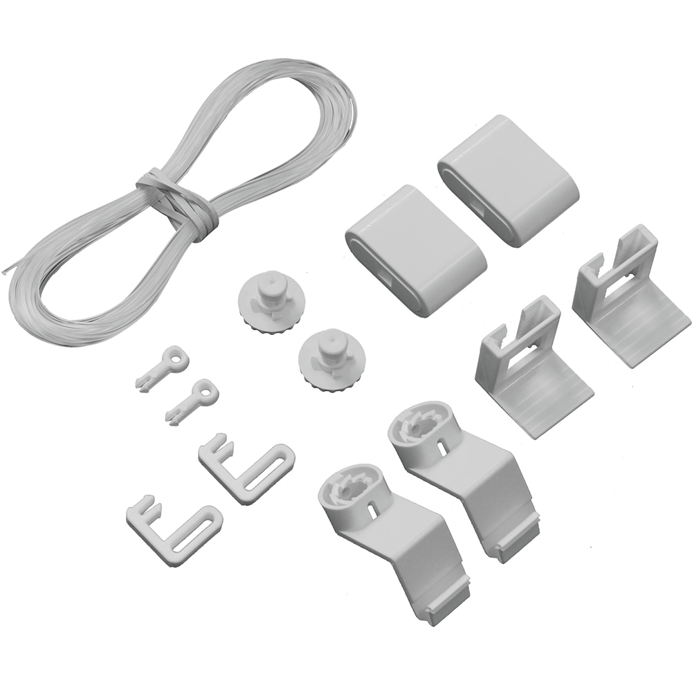 Set accesorii contra pendulare pentru rulouri si jaluzele GARDINIA, alb, 10 buc