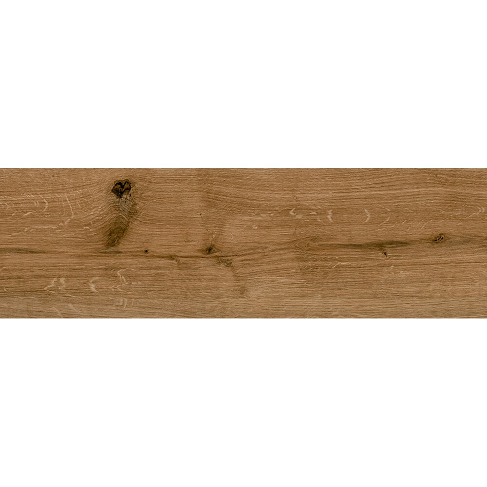 Gresie interior/exterior CERSANIT Frenchwood Brown, 60 x 18.5 cm, 7 mm, 1.0m2/cutie, PEI 3