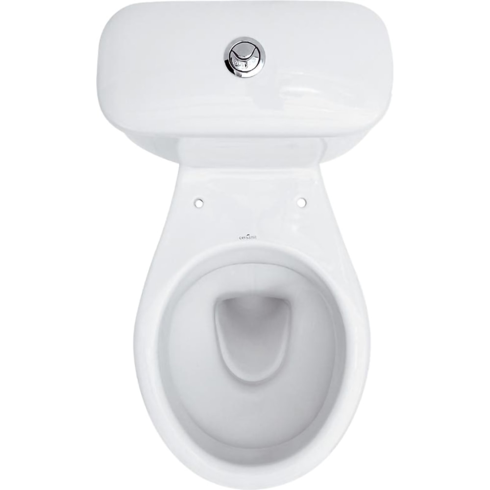 Set vas WC CERSANIT, montaj pe pardoseala, evacuare orizontala, rezervor dubla comanda 3/6l, alb