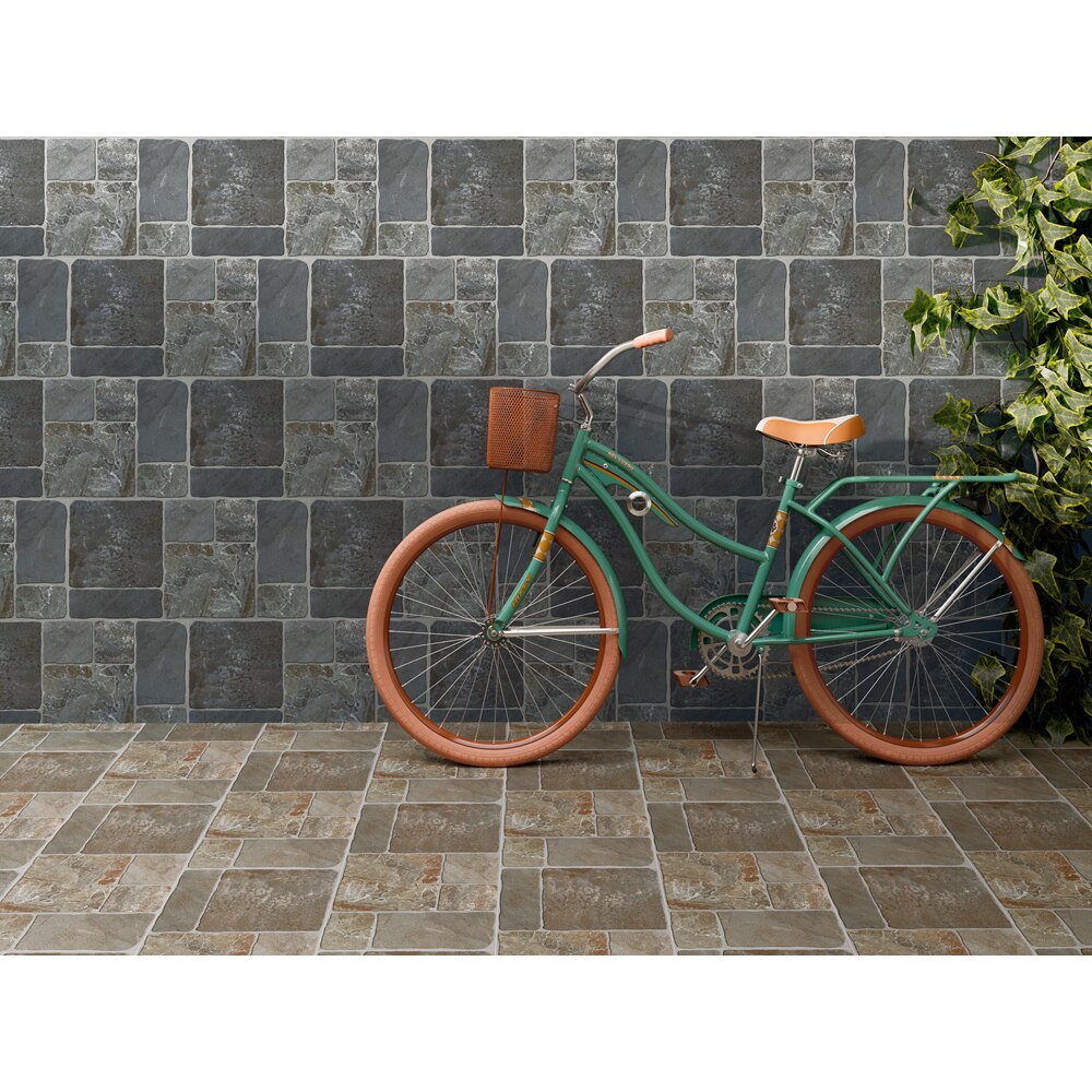 Gresie interior/exterior CERSANIT Harper Antracite, 29.8 x 59.8 cm, 8 mm, 1.6m2/cutie, PEI 3