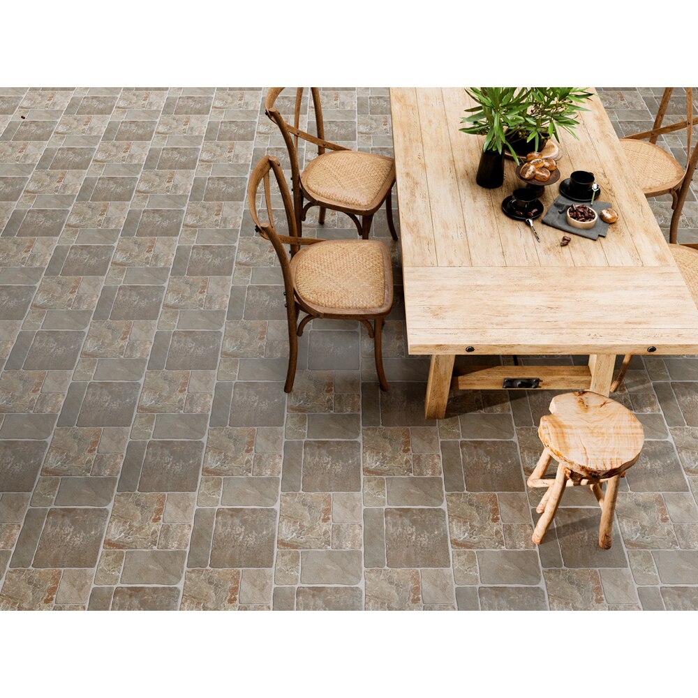 Gresie interior/exterior CERSANIT Harper Brown, 29.8 x 59.8 cm, 8 mm, 1.6m2/cutie, PEI 3