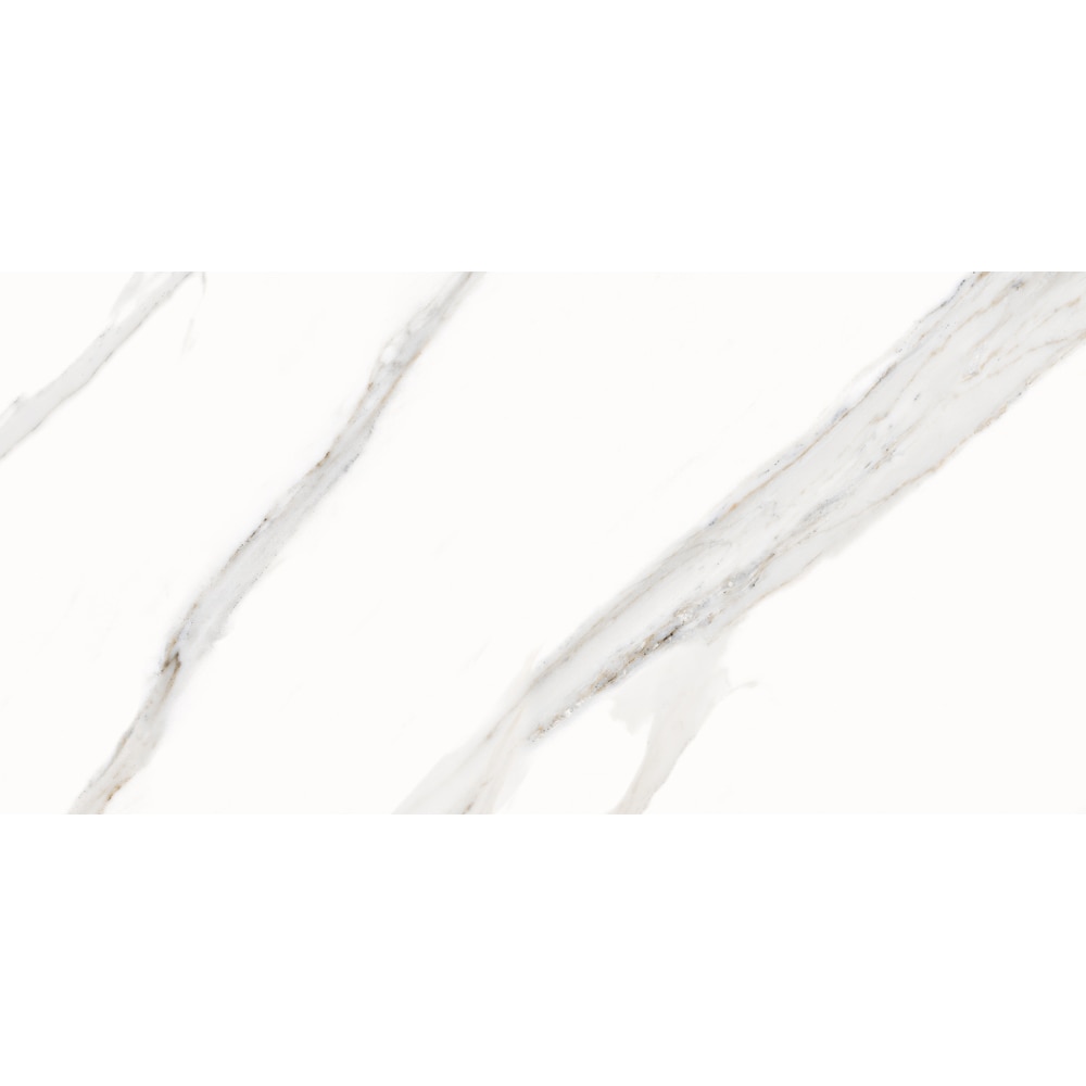 Gresie interior/exterior CERSANIT Moonstone White Satin Rect, 59.8 x 119.8 cm, 8 mm, 1.43m2/cutie, PEI 5