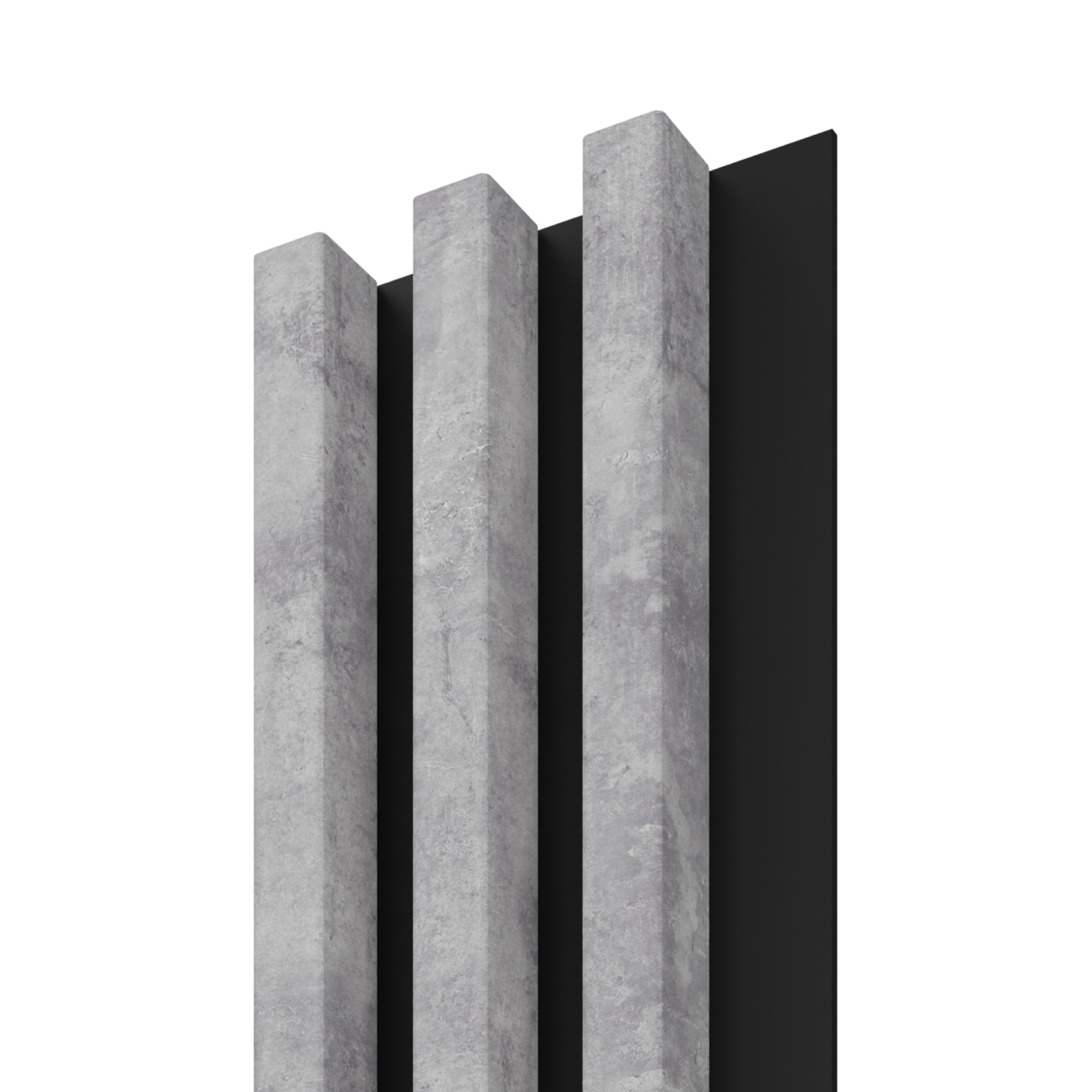 Panou riflaj decorativ, 265 x 15 x 3 cm, slim gri