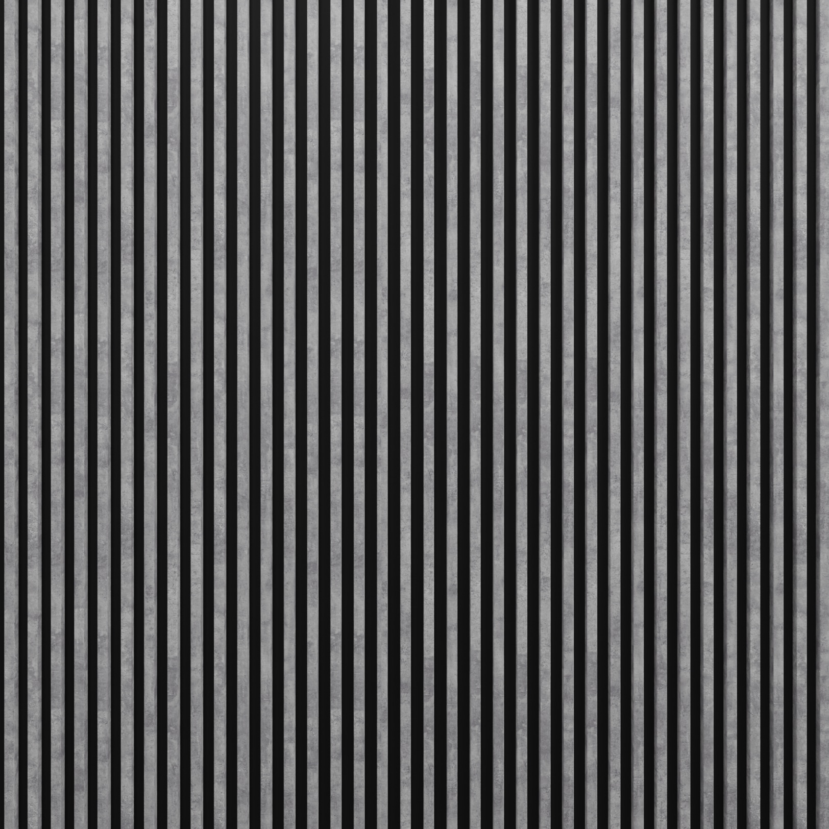 Panou riflaj decorativ, 265 x 15 x 3 cm, slim gri