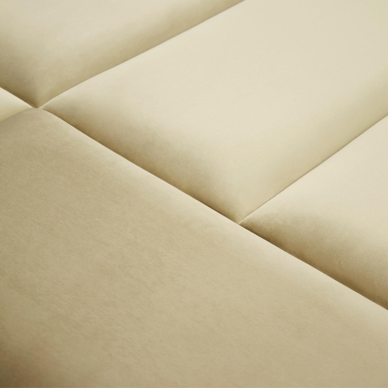 Panou tapitat, bej, dreptunghi, 60 x 15 cm