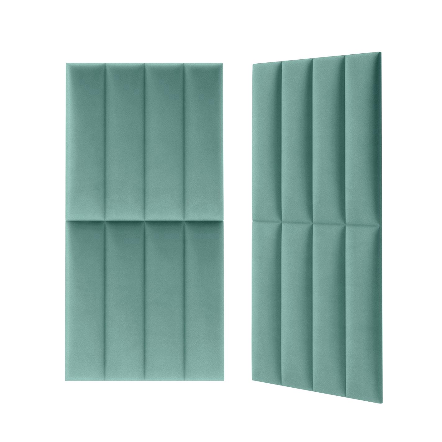 Panou tapitat, verde, dreptunghi, 60 x 15 cm