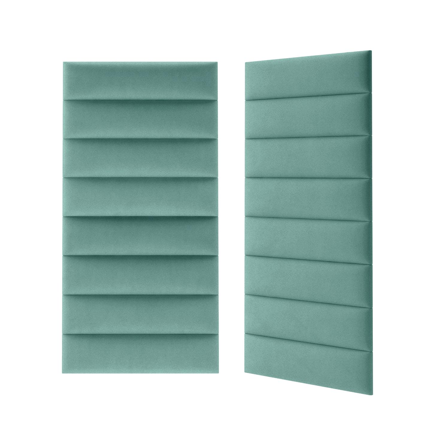 Panou tapitat, verde, dreptunghi, 60 x 15 cm