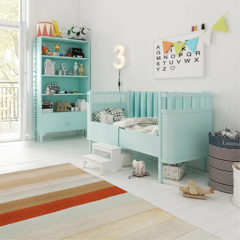 Panou tapitat, verde, dreptunghi, 60 x 15 cm