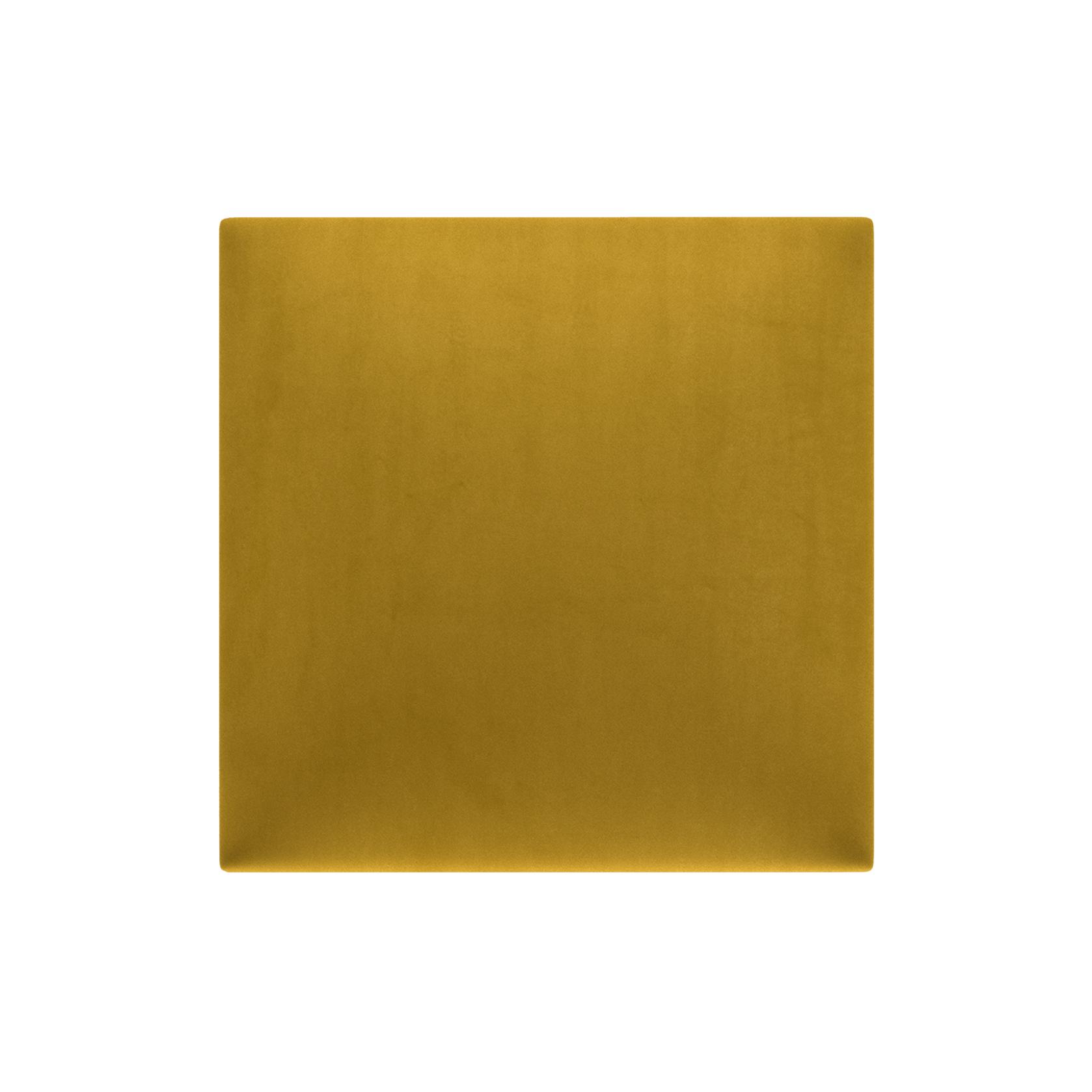 Panou tapitat, galben mustar, patrat, 30 x 30 cm