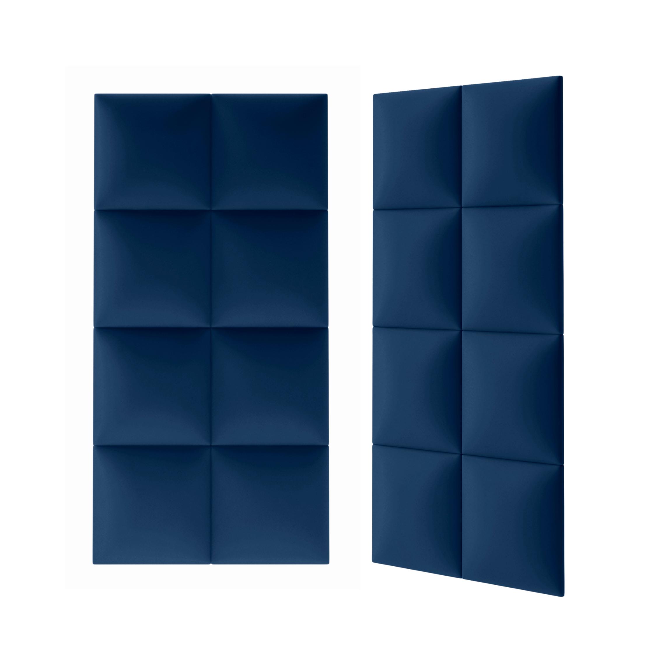 Panou tapitat, albastru, patrat, 30 x 30 cm