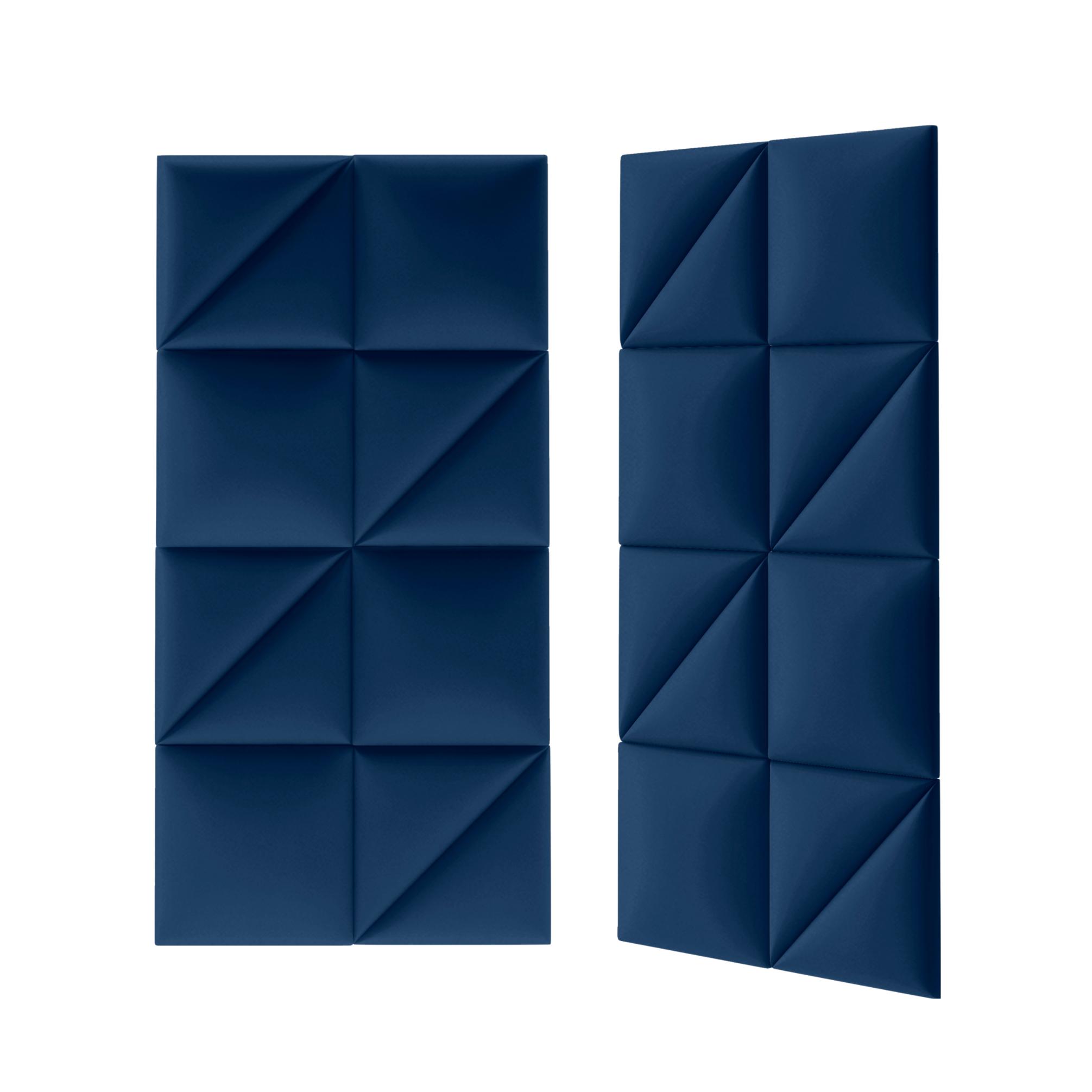 Panou tapitat, albastru, patrat, 30 x 30 cm