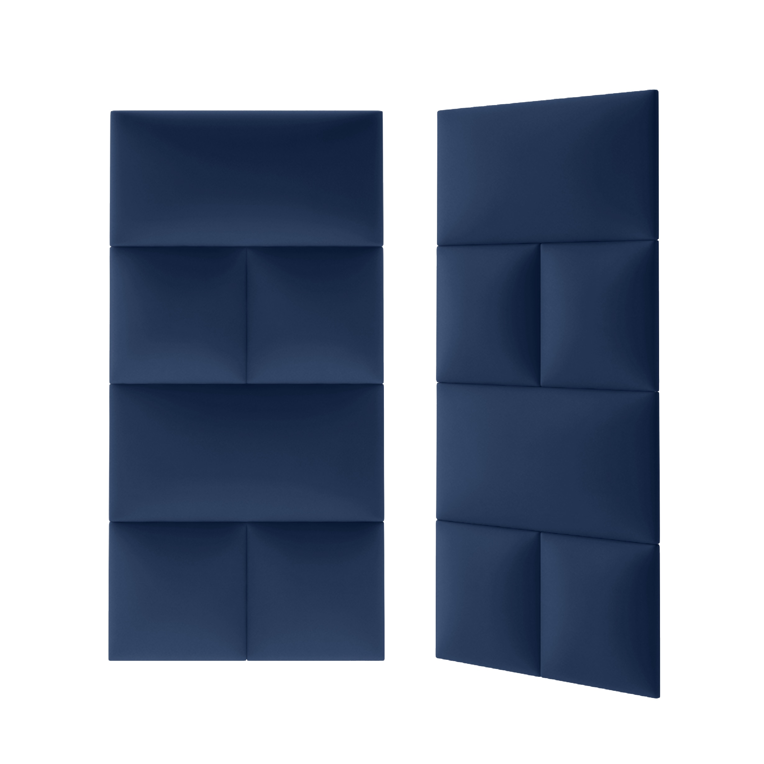 Panou tapitat, albastru, patrat, 30 x 30 cm