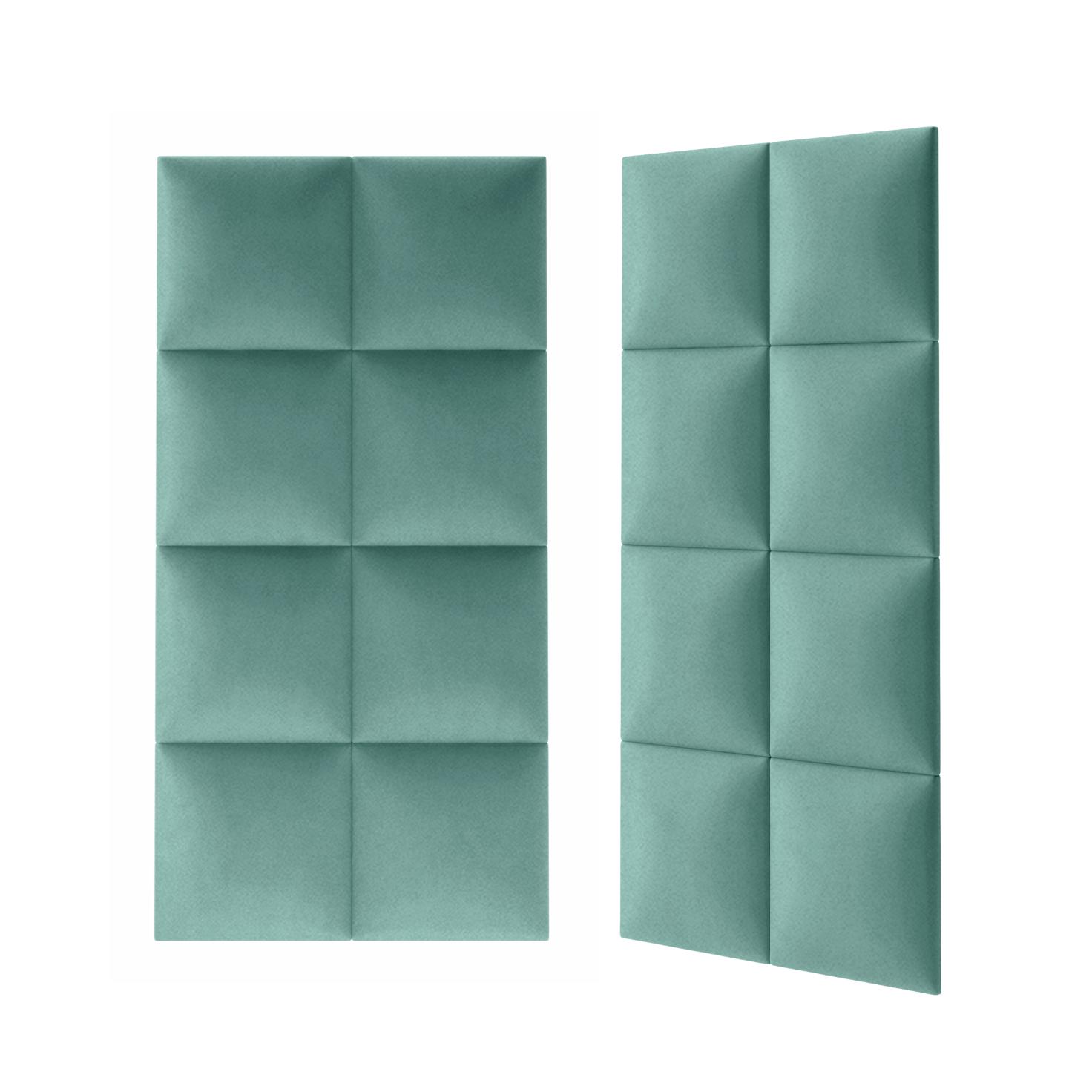 Panou tapitat, verde, patrat, 30 x 30 cm