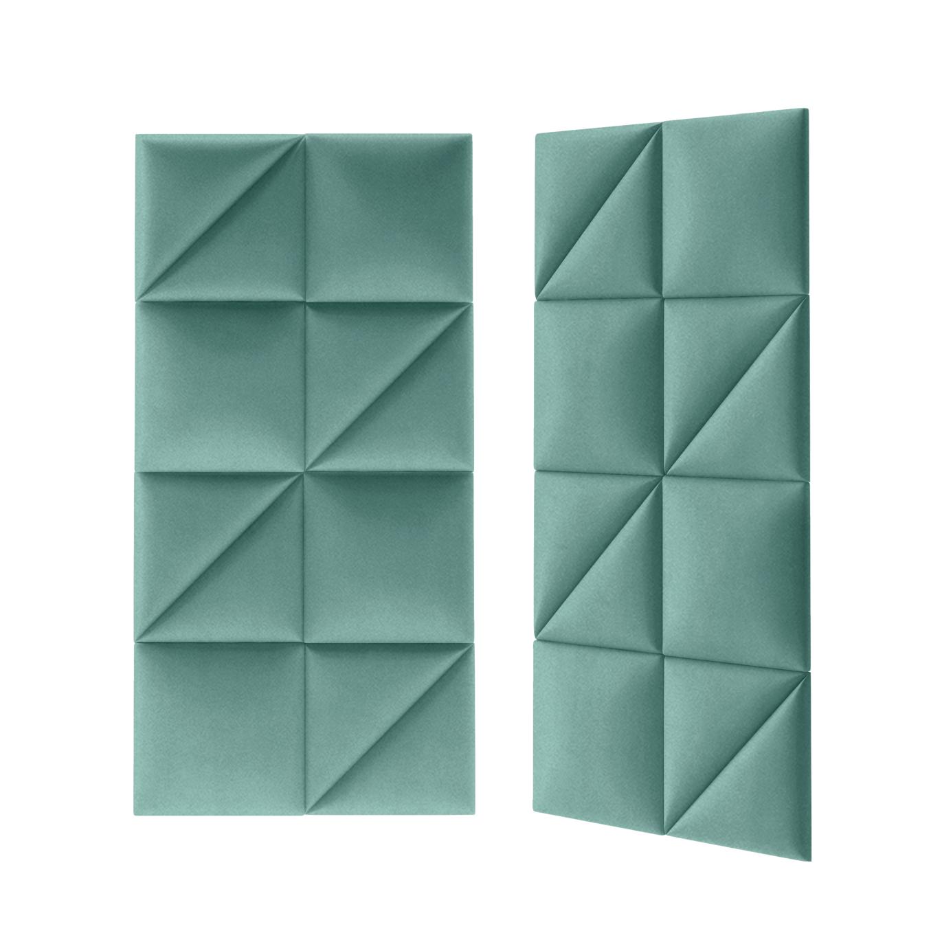 Panou tapitat, verde, patrat, 30 x 30 cm