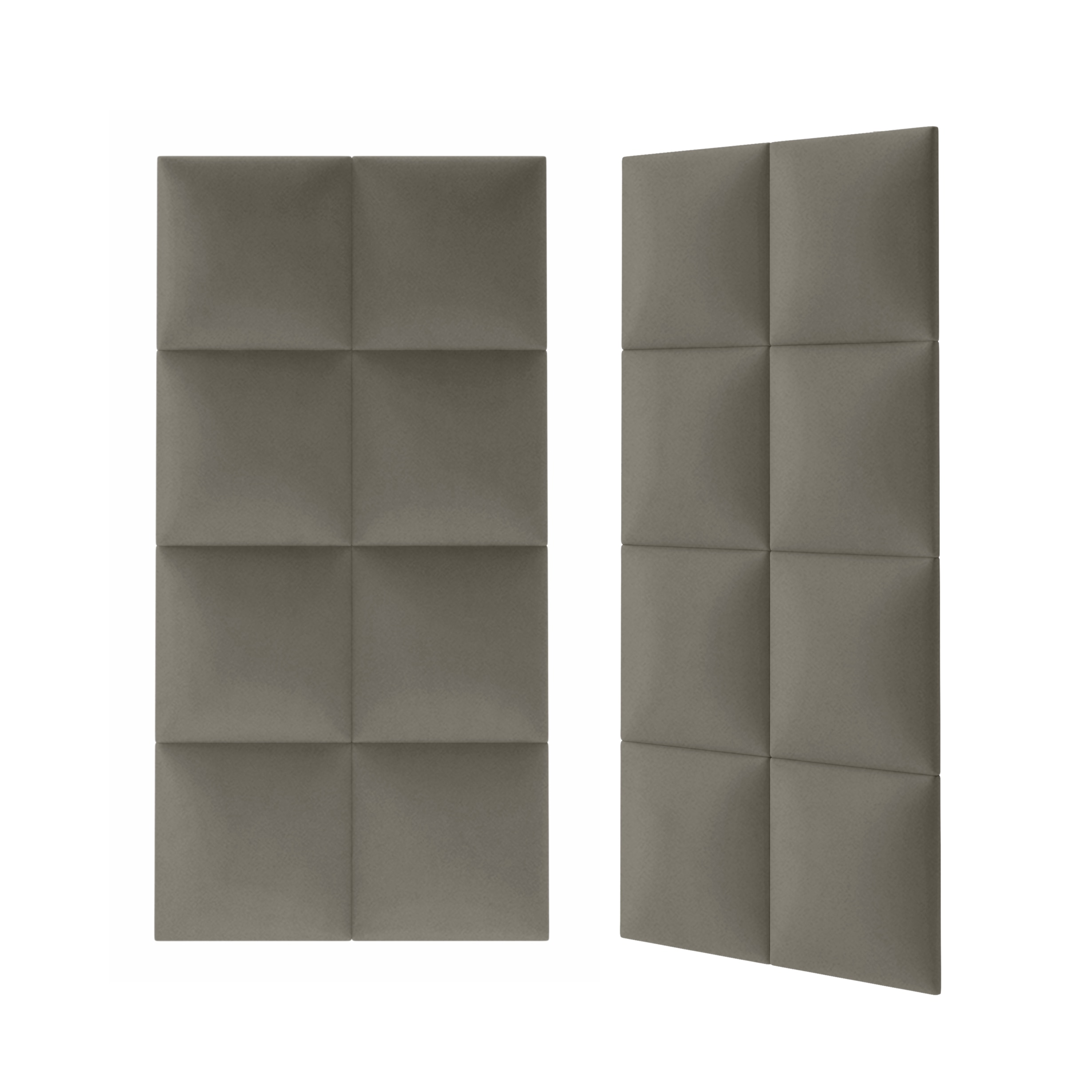 Panou tapitat, gri, patrat, 30 x 30 cm