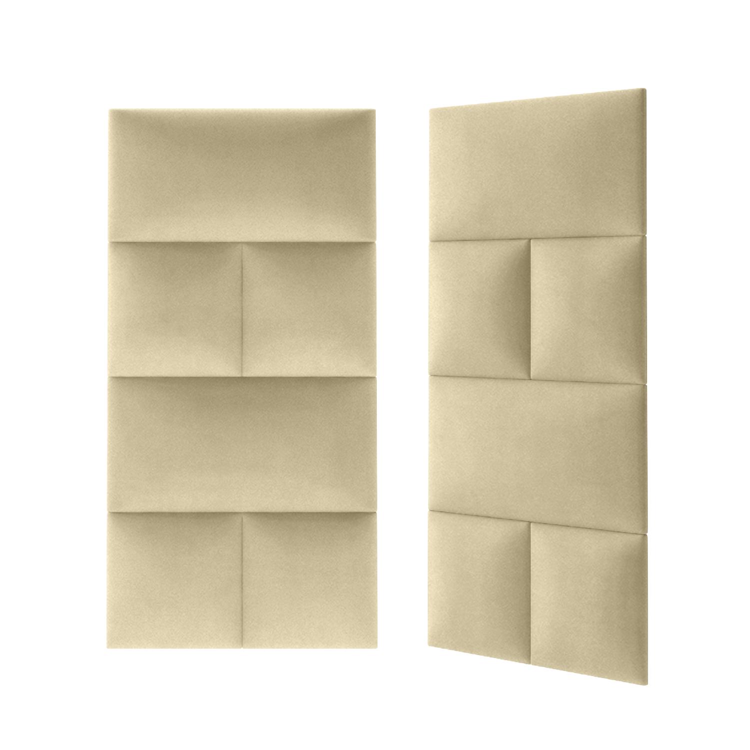 Panou tapitat, bej, dreptunghi, 60 x 30 cm