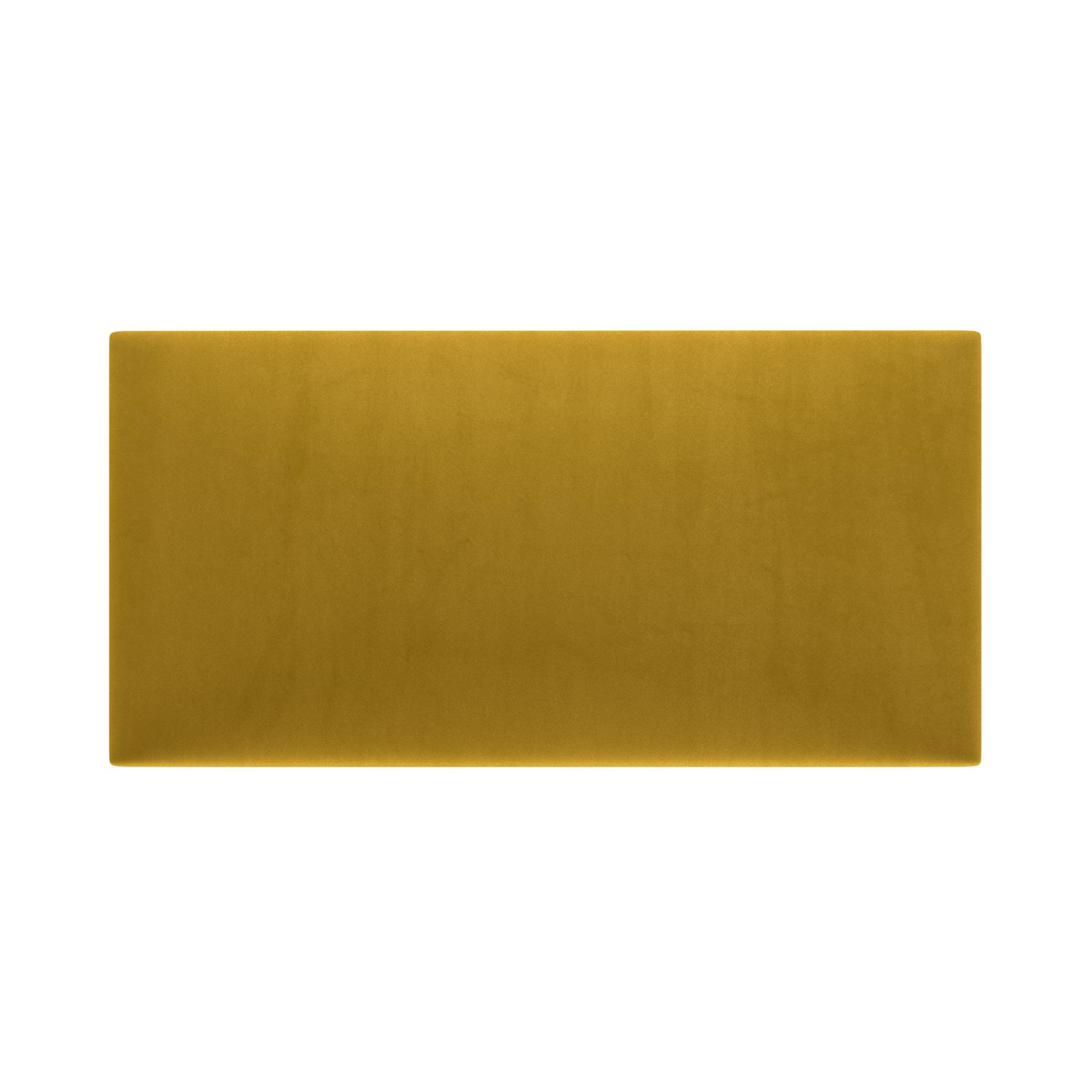 Panou tapitat, galben mustar, dreptunghi, 60 x 30 cm