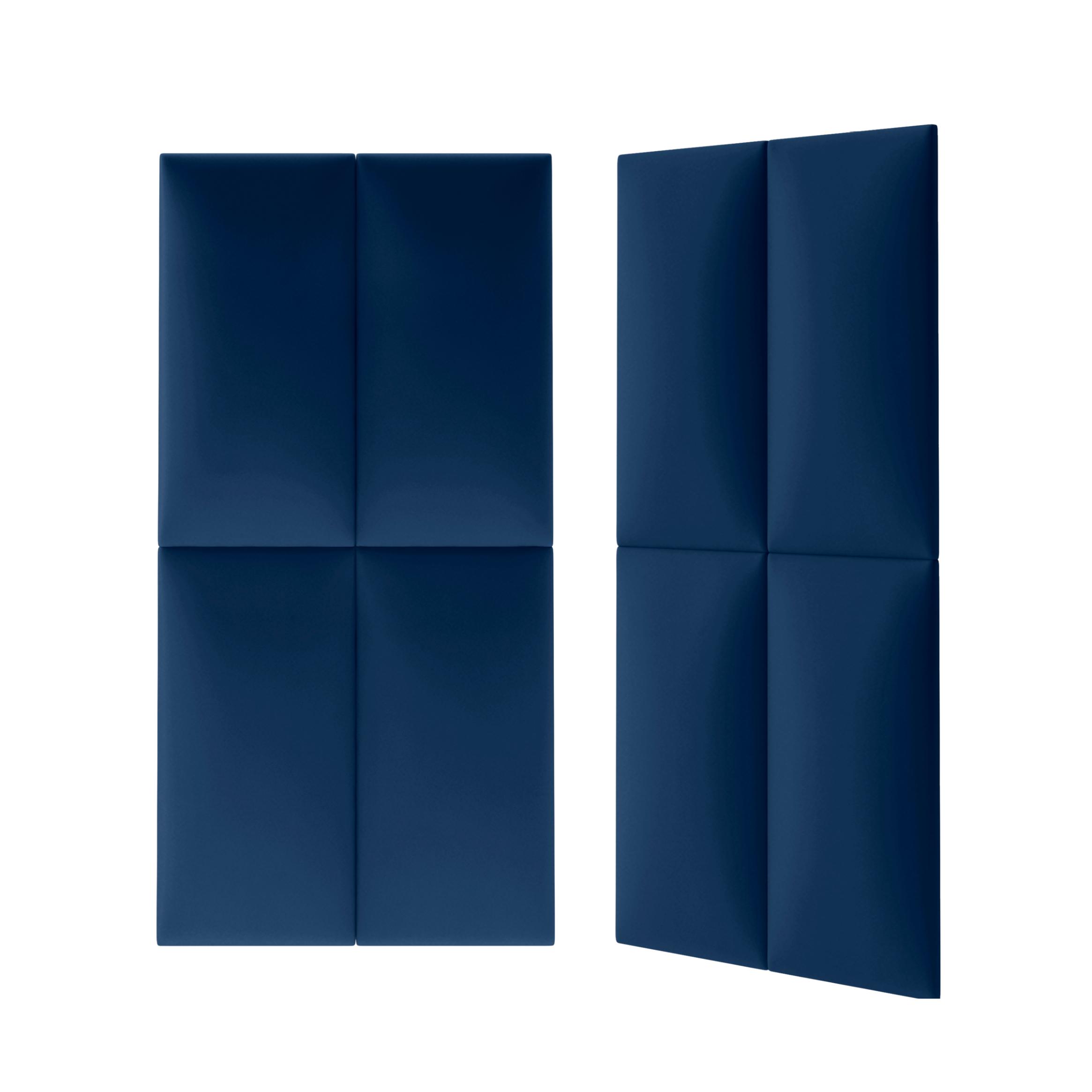 Panou tapitat, albastru, dreptunghi, 60 X 30 cm