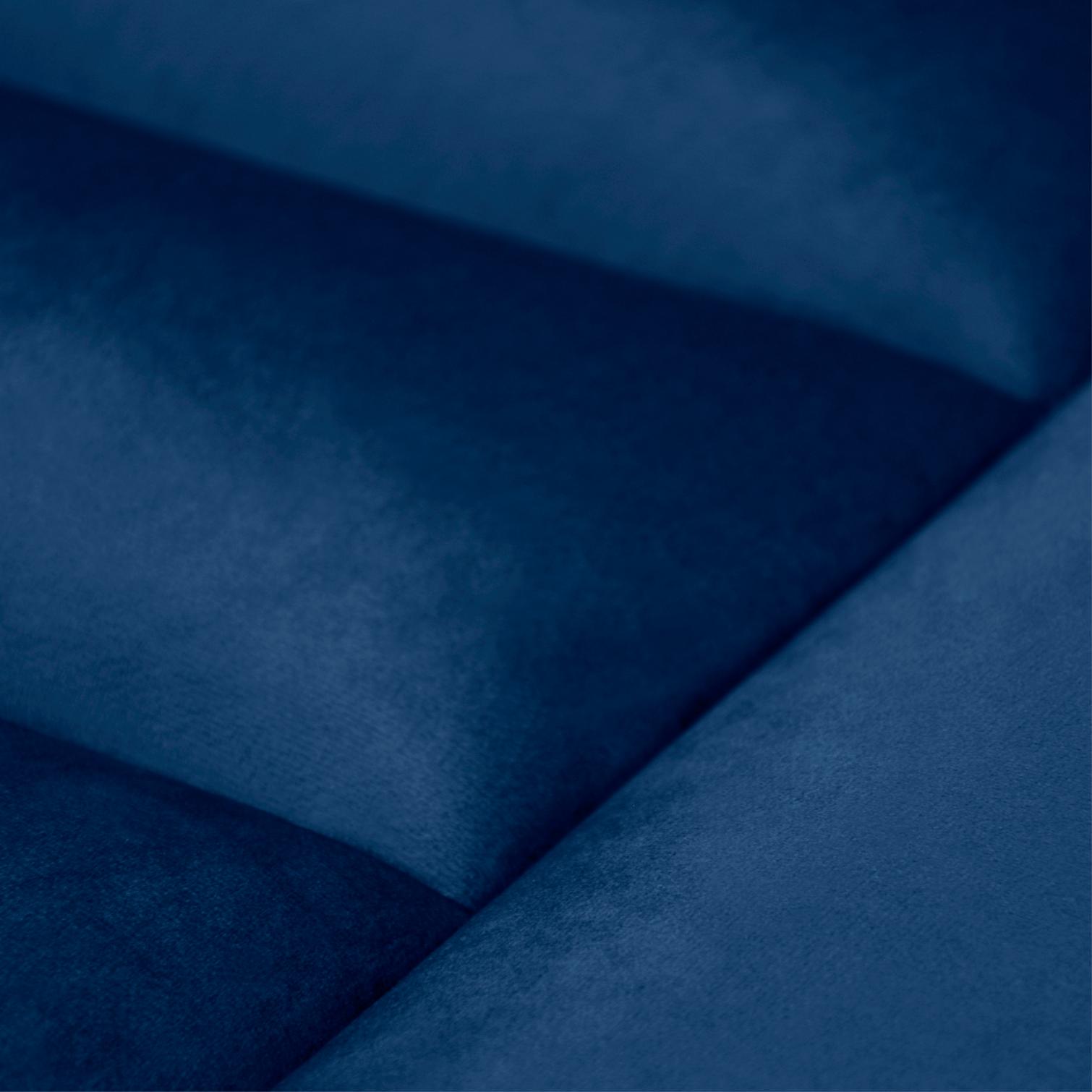 Panou tapitat, albastru, dreptunghi, 60 X 30 cm