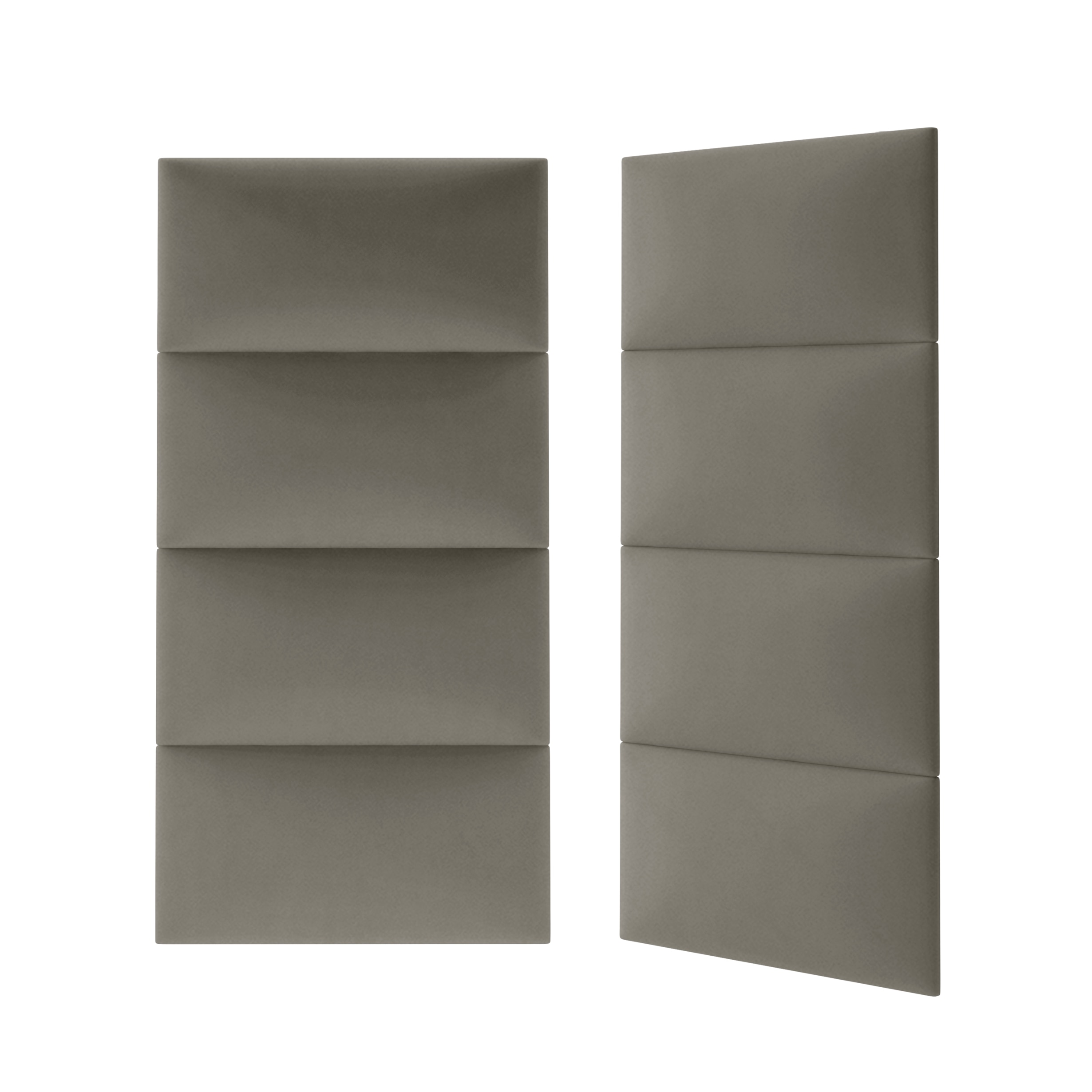 Panou tapitat, gri, dreptunghi, 60 x 30 cm