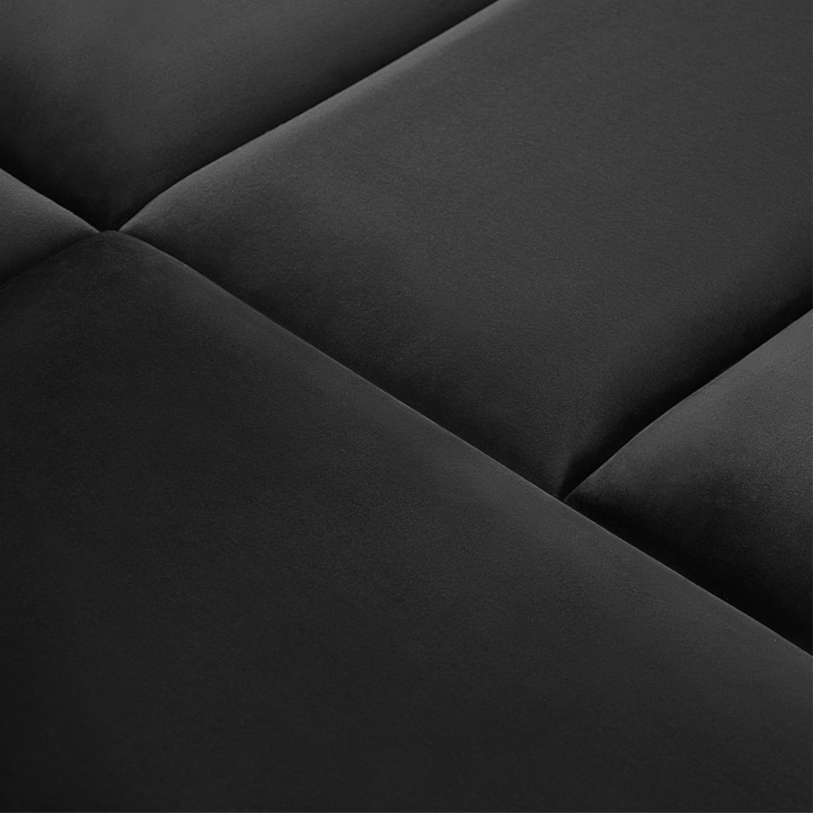 Panou tapitat, negru, dreptunghi, 60 x 30 cm