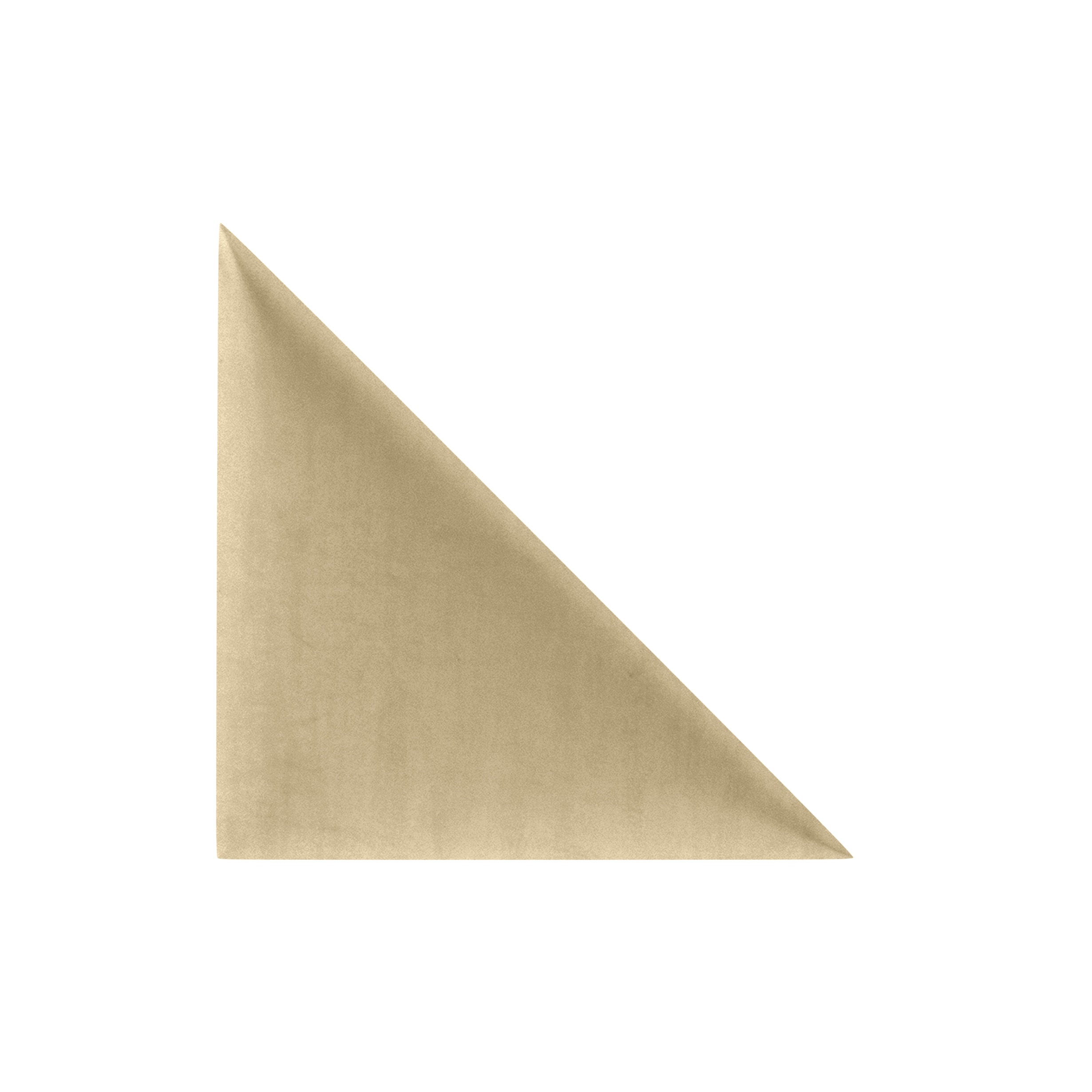 Panou tapitat, bej, triunghi, 30 x 30 cm