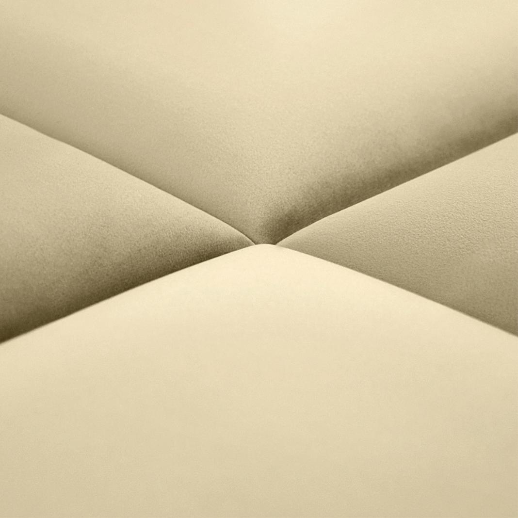 Panou tapitat, bej, triunghi, 30 x 30 cm