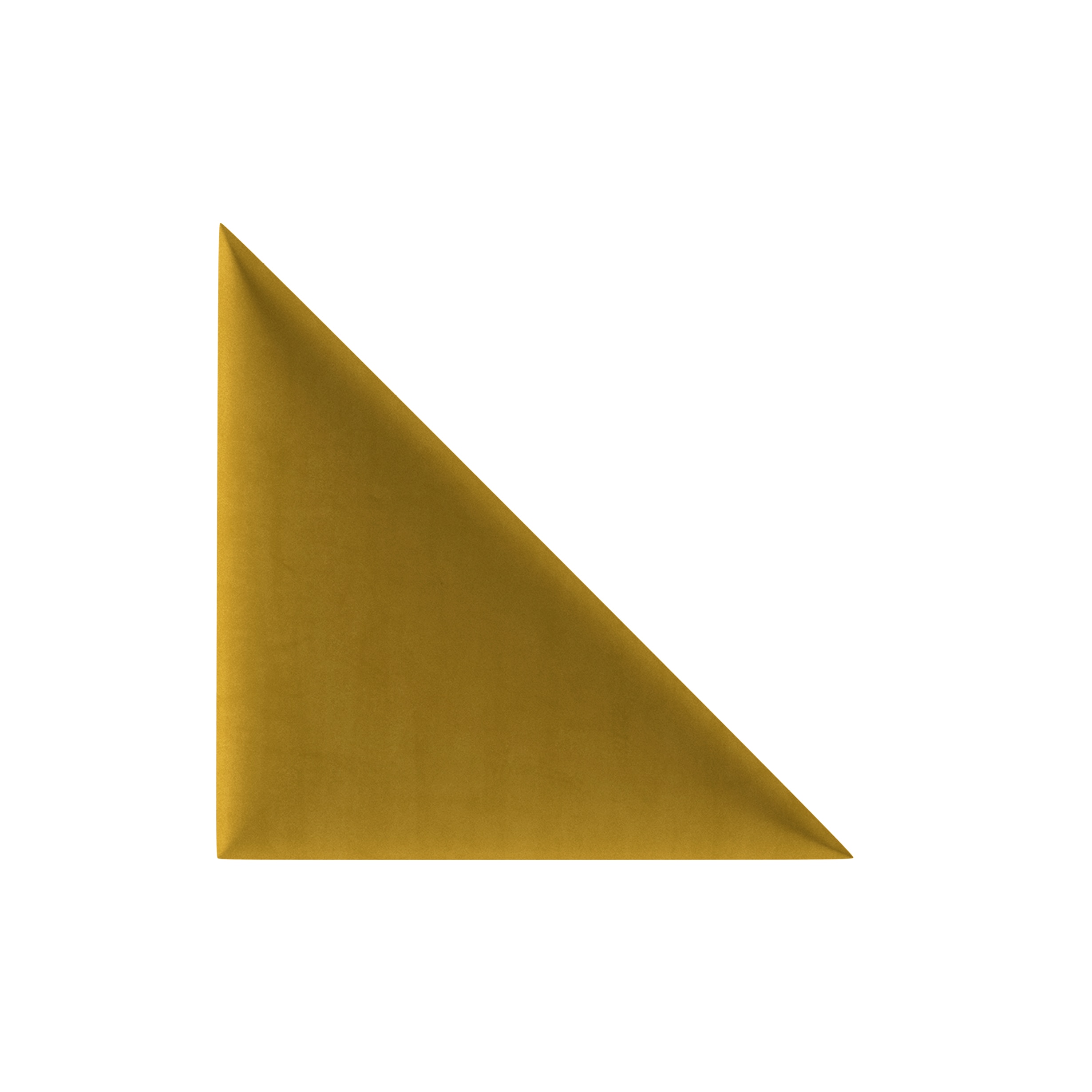 Panou tapitat, galben mustar, triunghi, 30 cm