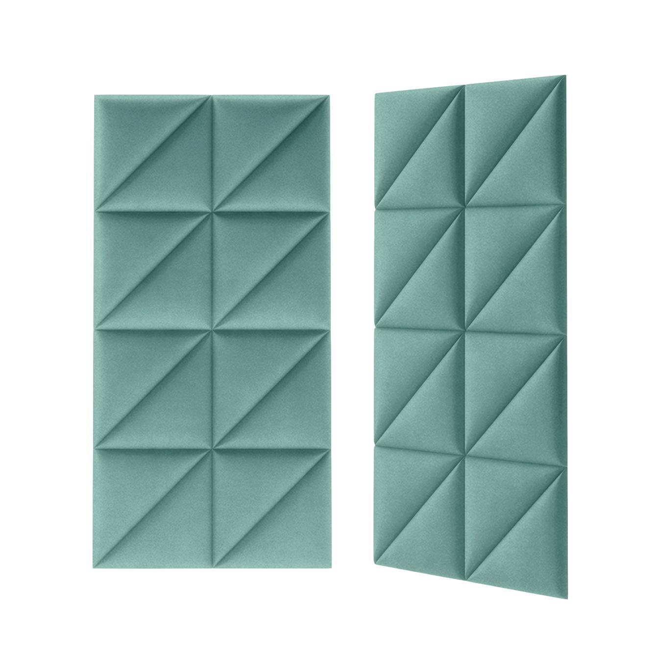 Panou tapitat, verde, triunghi, 30 cm