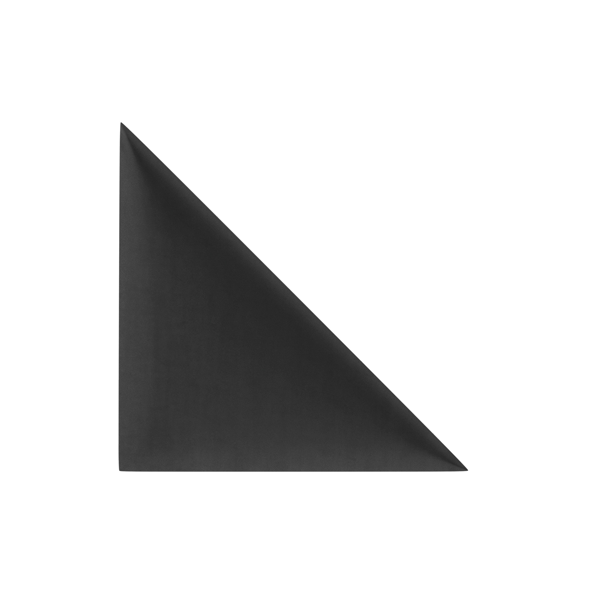 Panou tapitat, negru, triunghi, 30 cm