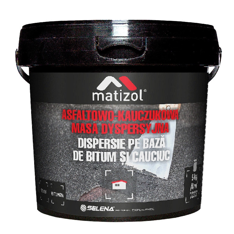Emulsie bituminoasa pentru izolarea acoperisurilor Matizol, 5 kg, negru 