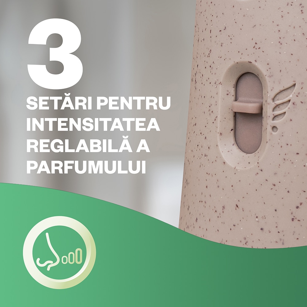 Kit odorizant de camera automat fara aerosoli AIR WICK, Briza de primavara & Vanilie, 228 ml