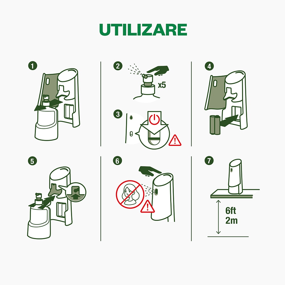 Kit odorizant de camera automat fara aerosoli AIR WICK, Briza de primavara & Vanilie, 228 ml