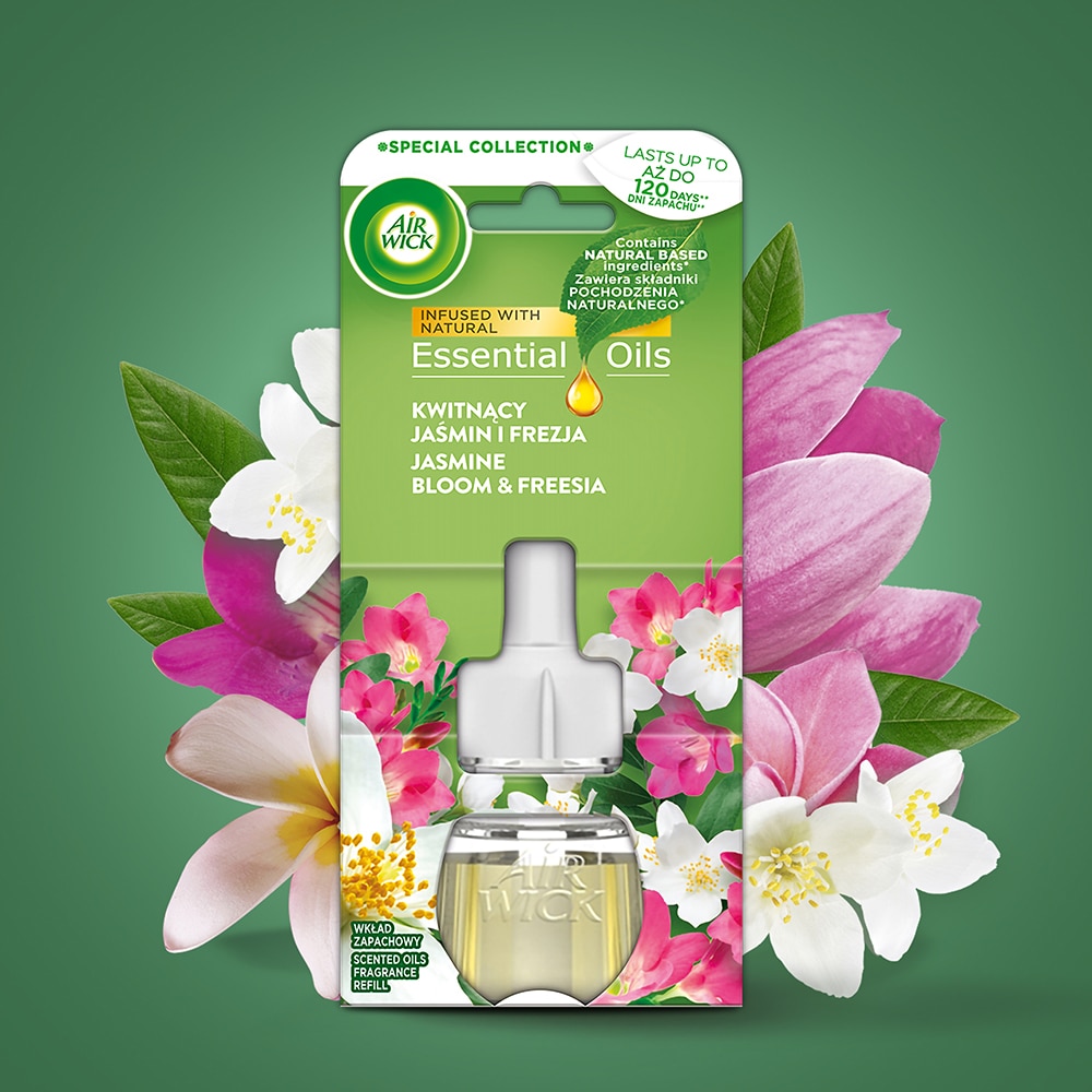 Rezerva odorizant de camera electric AIR WICK, Iasomie inflorita si Frezie, 19 ml