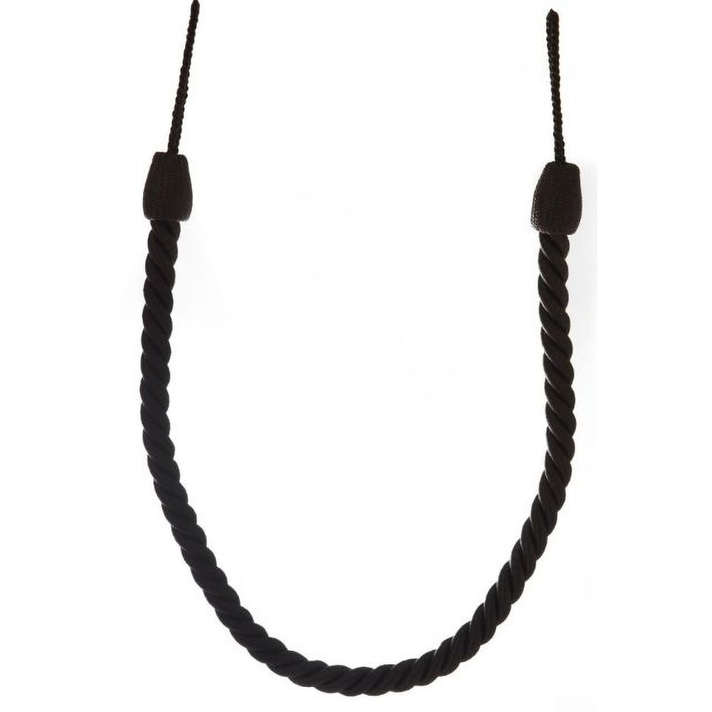 Snur prindere draperie, poliester, 57 x 1.3 cm, maro